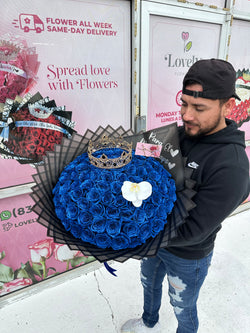 100 Blue Roses