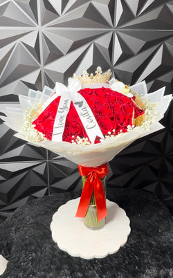 75 Red Roses white paper