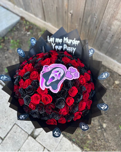 100 Red Scream Roses