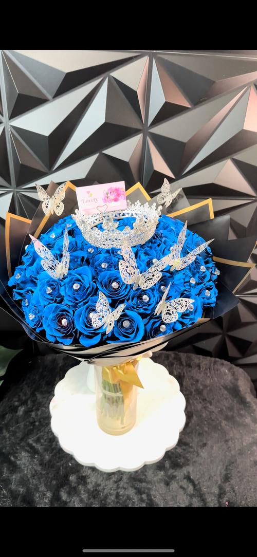 50 Blue Roses