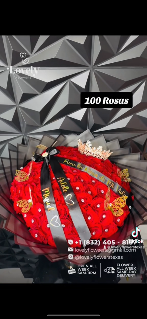 Ramo de 100 rosas