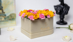 Caja Corazón Mix de Flores
