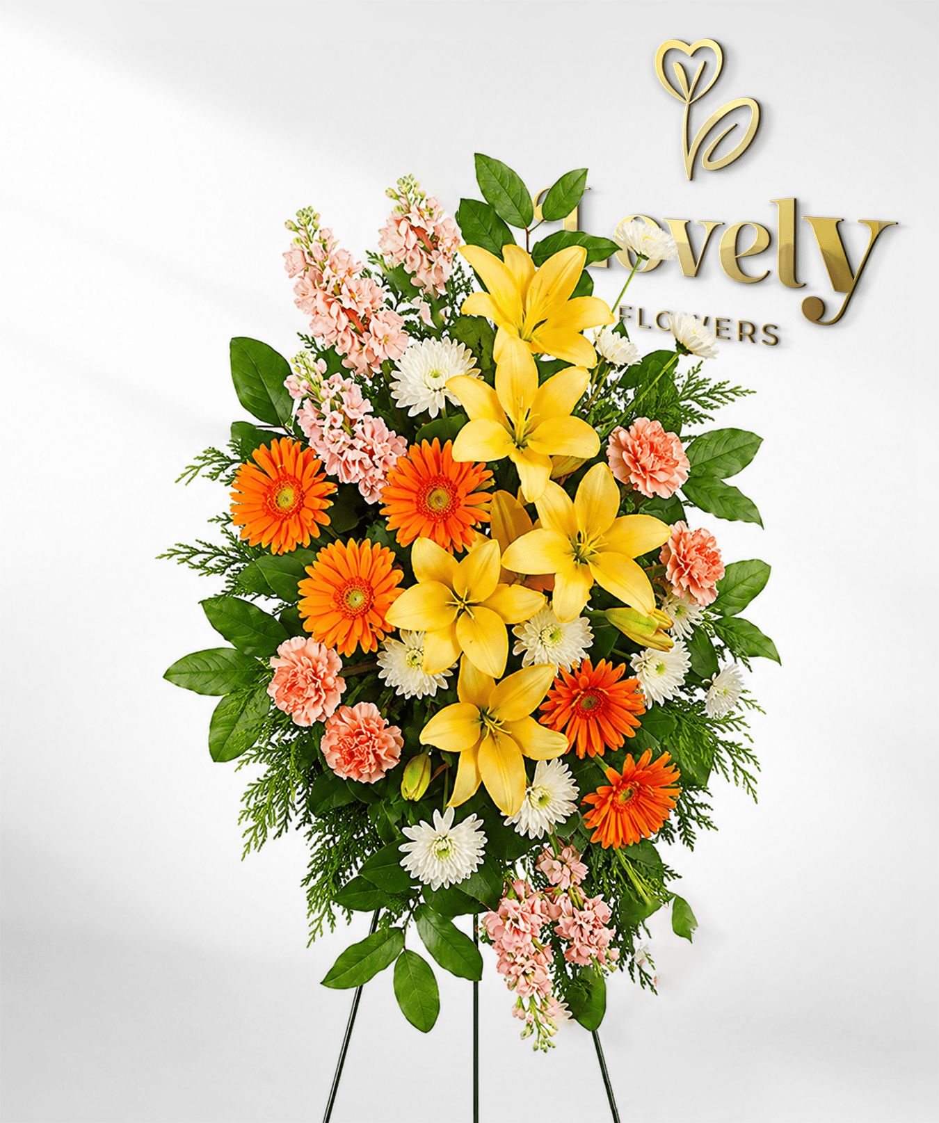 Peach & Orange Standing Spray