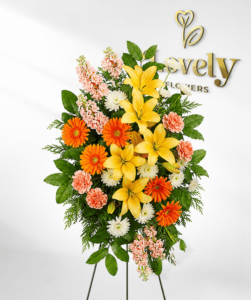Peach & Orange Standing Spray