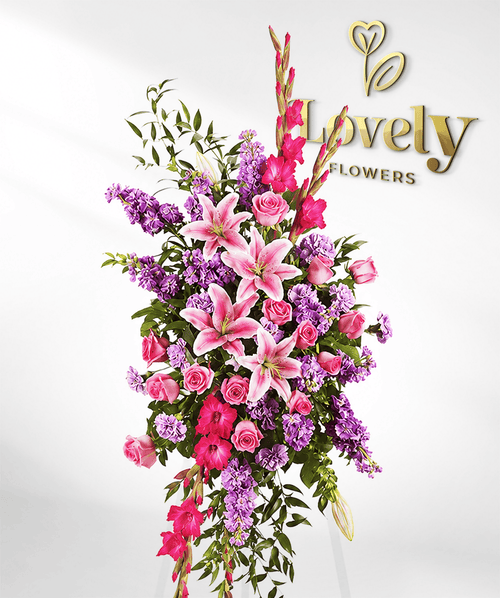 Pink & Lavender Standing Spray
