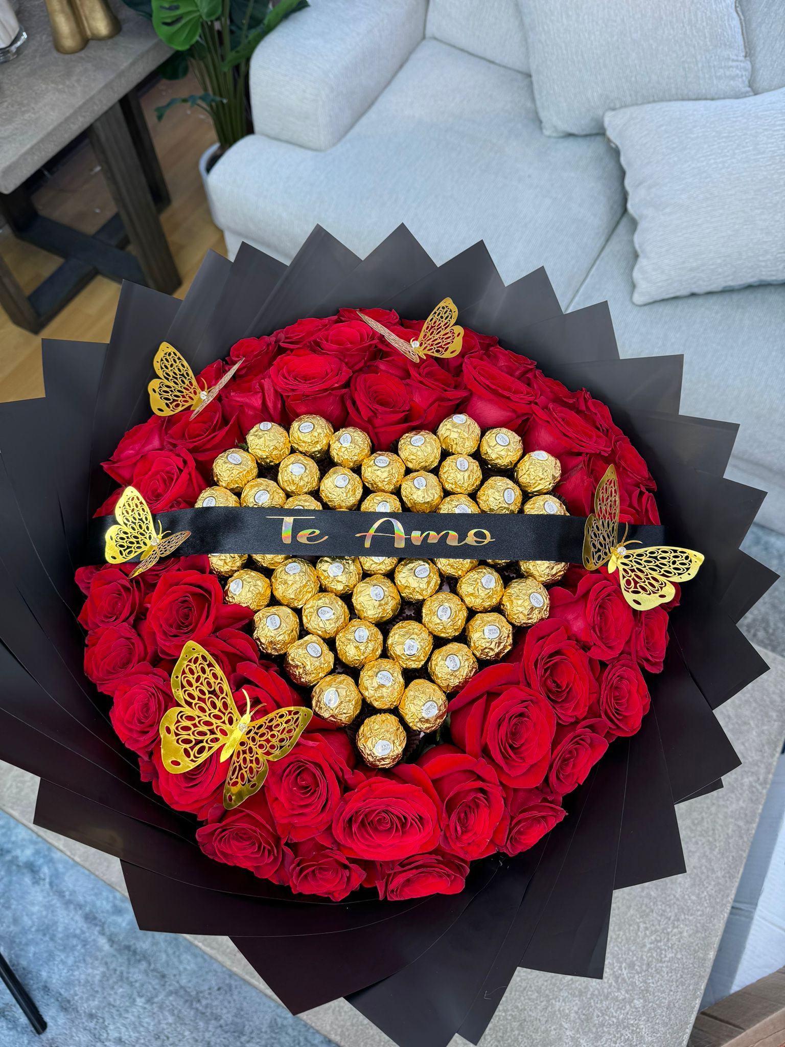 50 Roses + Heart Chocolate