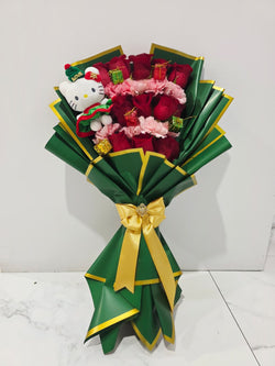 12 Christmas Roses Bouquet ~ Ramo Navidad 12 Roses