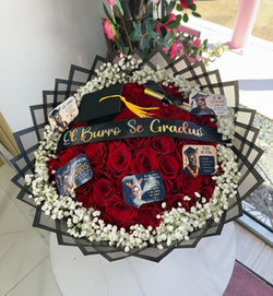 Bouquet The Donkey Graduated - 50 Roses