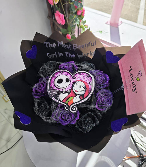 12 Glitter Roses Bouquet
