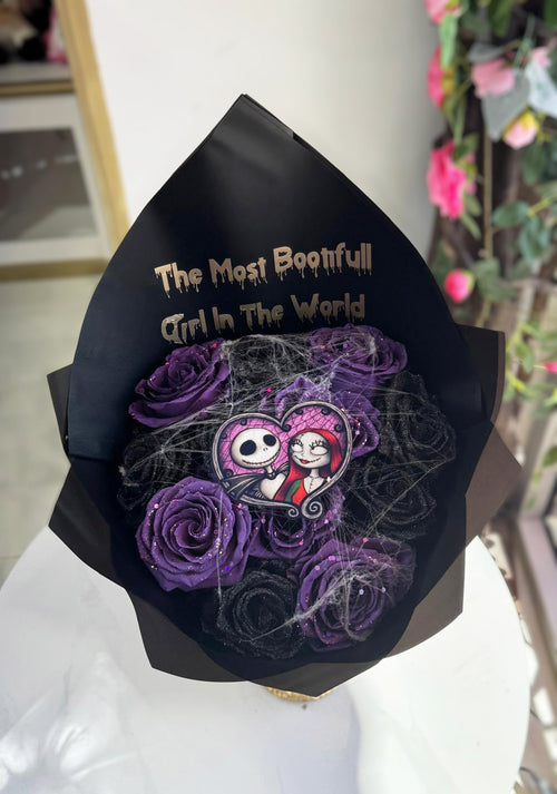 12 Glitter Roses Bouquet