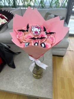 12 Pink Boo Roses