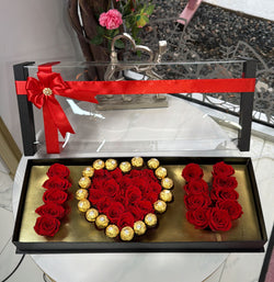 I LOVE YOU EVERLASTING ROSE BOX