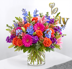 Vibrant Garden Vase Arrangement