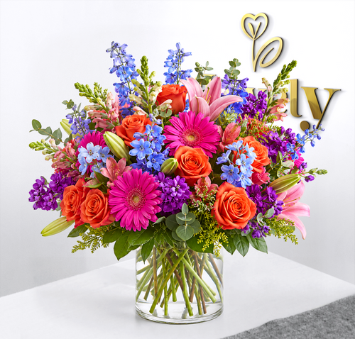 Vibrant Garden Vase Arrangement