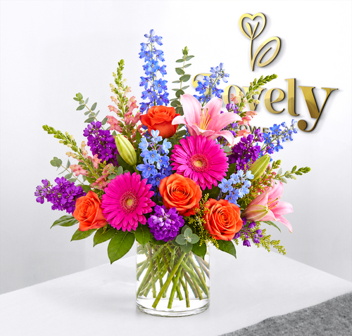 Vibrant Garden Vase Arrangement