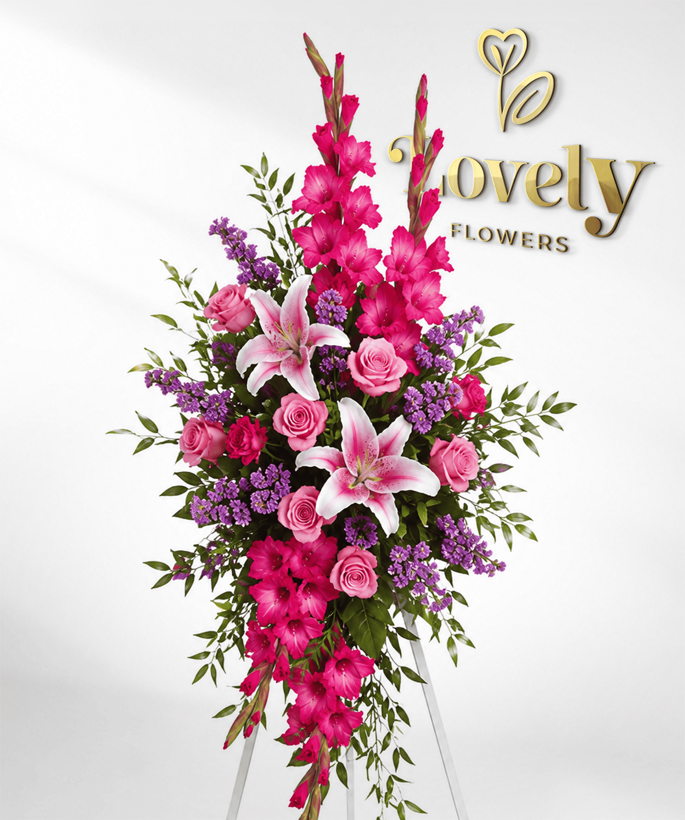 Pink & Lavender Standing Spray