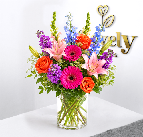 Vibrant Garden Vase Arrangement