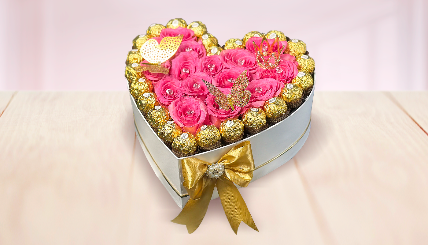 Heart Box with Chocolates