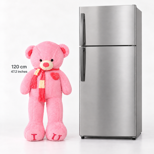 (VBP2) 47" Giant Pink Teddy Bear 120cm – Oversized Love Teddy Bear | Oso de Peluche Gigante Rosado