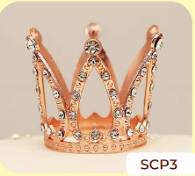 Pequeña corona rosa