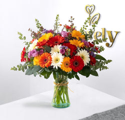 Vibrant Garden Gerbera Vase