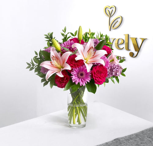 Pink Serenity Floral Vase