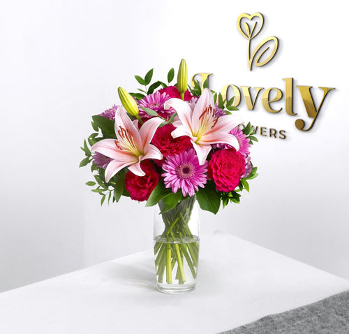 Pink Serenity Floral Vase