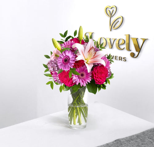 Pink Serenity Floral Vase