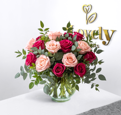 Luxury pastel pink & magenta rose bouquet