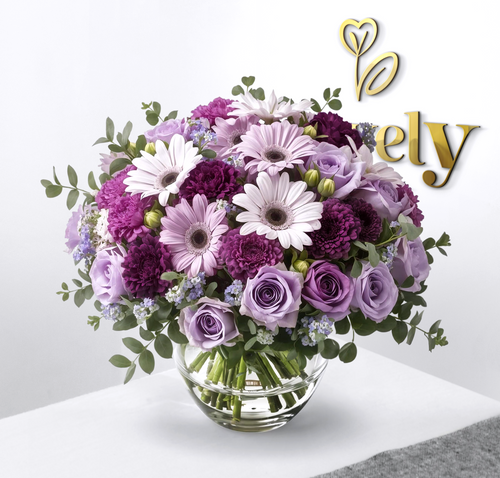 Luxury Purple and Lavender Flower Bouquet
