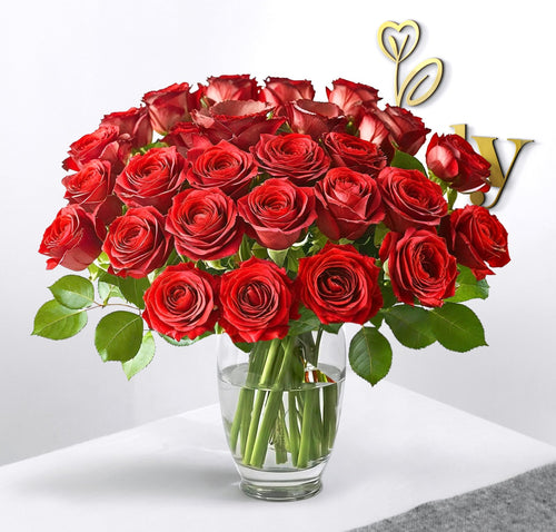 Passionate Ruby Roses Bouquet